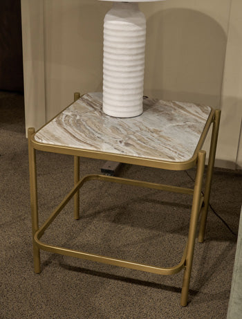 Manor Stone End Table - Furniture Home Store (Hanford, CA)