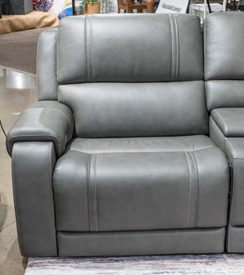 5Z - Pittson Power Reclining Sectional Loveseat - Furniture Home Store (Hanford, CA)