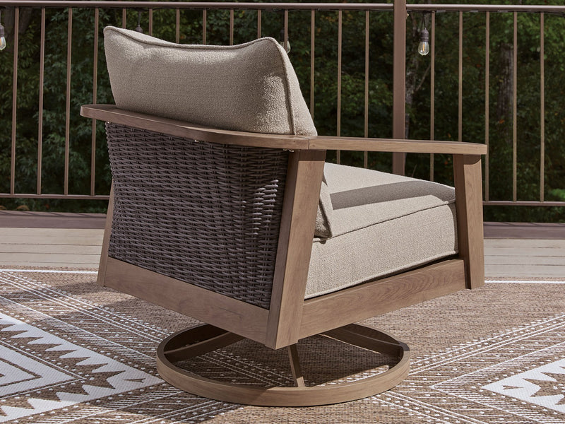 Harmony Headlands Outdoor Swivel Lounge with Cushion - Furniture Home Store (Hanford, CA)