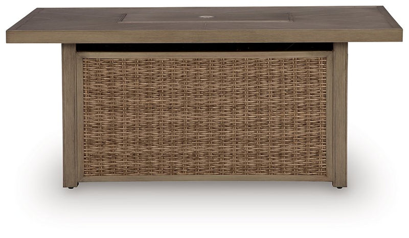 Laguna Heights Outdoor Fire Pit Table - Furniture Home Store (Hanford, CA)