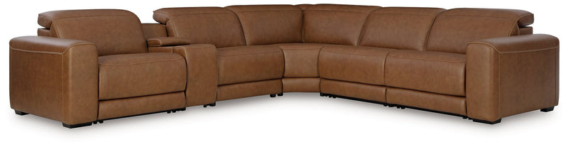 Magic Man 5-Piece Power Reclining Sectional - Furniture Home Store (Hanford, CA)