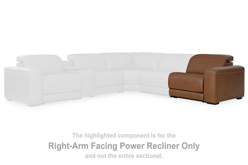 Magic Man 5-Piece Power Reclining Sectional - Furniture Home Store (Hanford, CA)