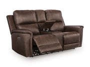Bleckley Power Reclining Loveseat with Console - Furniture Home Store (Hanford, CA)