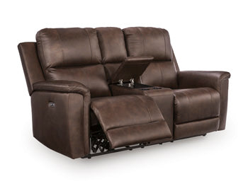 Bleckley Power Reclining Loveseat with Console - Furniture Home Store (Hanford, CA)