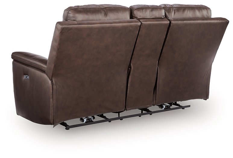 Bleckley Power Reclining Loveseat with Console - Furniture Home Store (Hanford, CA)