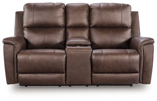 Bleckley Power Reclining Loveseat with Console - Furniture Home Store (Hanford, CA)