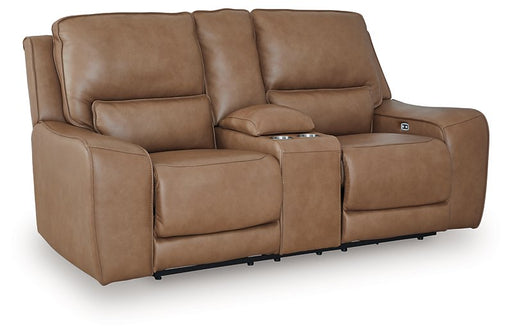 DeepWakes Power Reclining Loveseat with Console - Furniture Home Store (Hanford, CA)