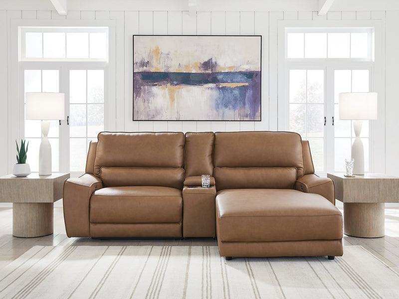 DeepWakes Power Reclining Sectional with Chaise - Furniture Home Store (Hanford, CA)