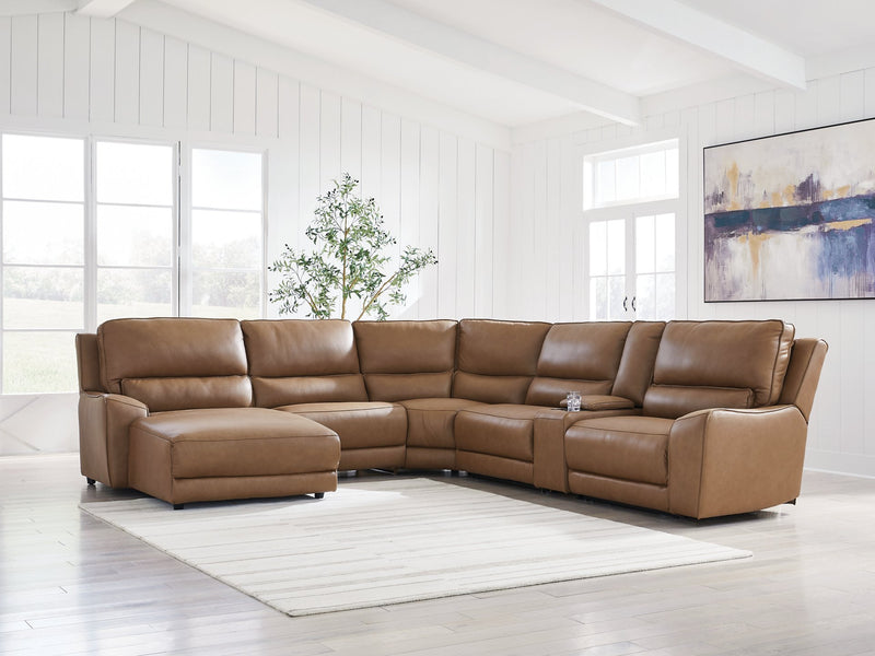 DeepWakes Power Reclining Sectional with Chaise - Furniture Home Store (Hanford, CA)