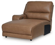 DeepWakes Power Reclining Sectional with Chaise - Furniture Home Store (Hanford, CA)
