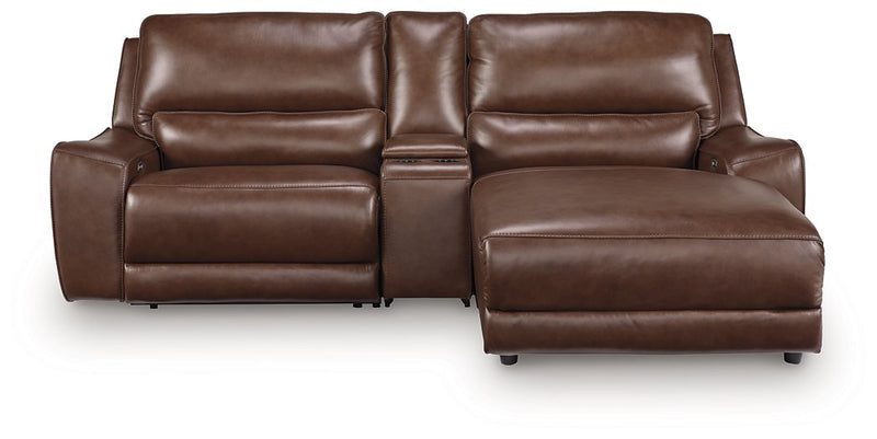 DeepWakes Power Reclining Sectional with Chaise - Furniture Home Store (Hanford, CA)