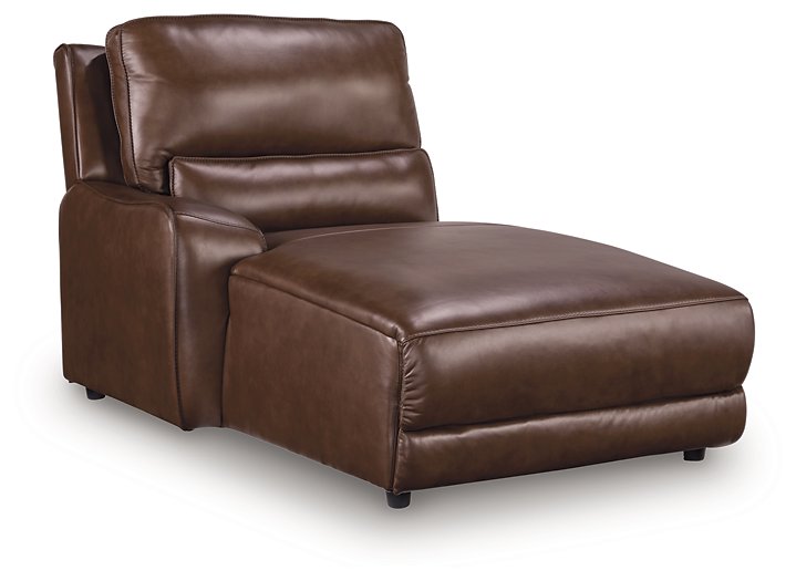 DeepWakes Power Reclining Sectional with Chaise - Furniture Home Store (Hanford, CA)