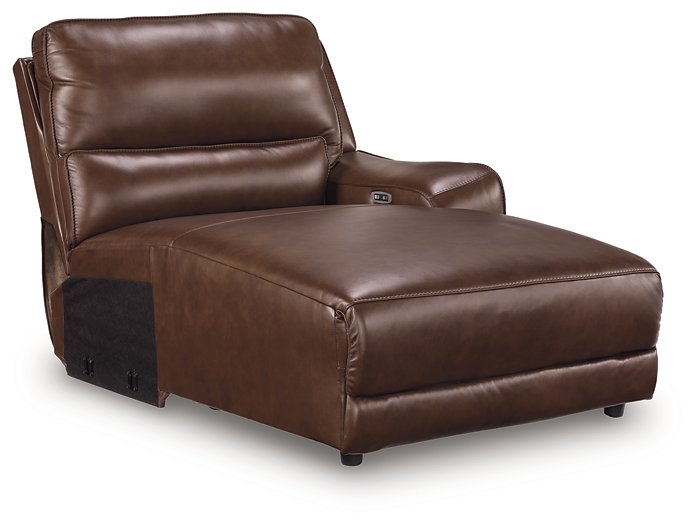 DeepWakes Power Reclining Sectional with Chaise - Furniture Home Store (Hanford, CA)