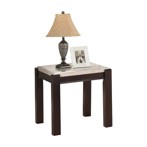 5466-04 - End Table, Marble Top - Furniture Home Store (Hanford, CA)
