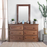 Lea Mahogany Mirror - Furniture Home Store (Hanford, CA)