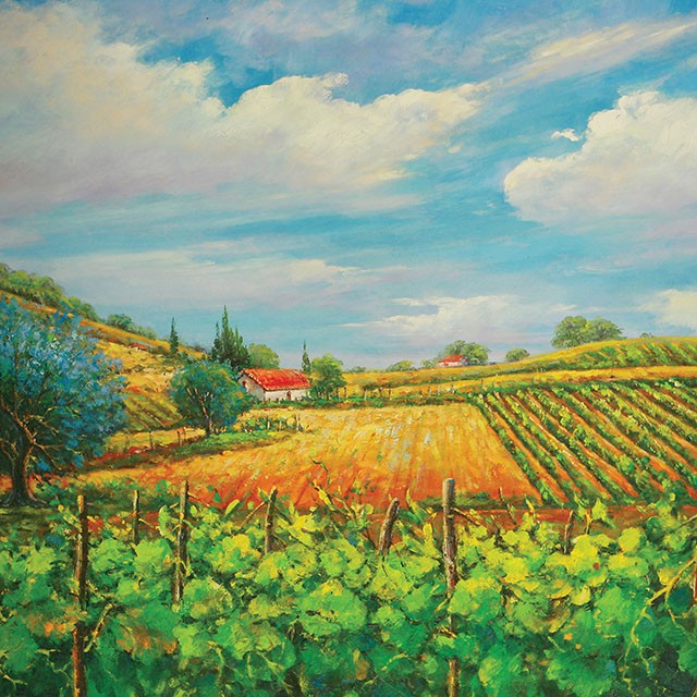 Summer In Napa Printed Canvas Painting - Furniture Home Store (Hanford, CA)