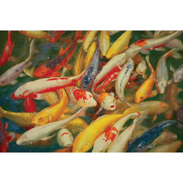 Koi Printed Canvas Painting - Furniture Home Store (Hanford, CA)
