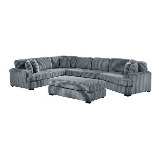 Warwick-(5)5-Piece Sectional with Right Cuddler and Ottoman image