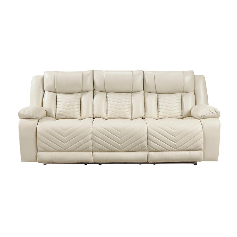 Huron-Power Double Reclining Sofa with Center Drop-Down Cup Holders, Wireless Charger, Magazine Bag, LED and Charging Ports image