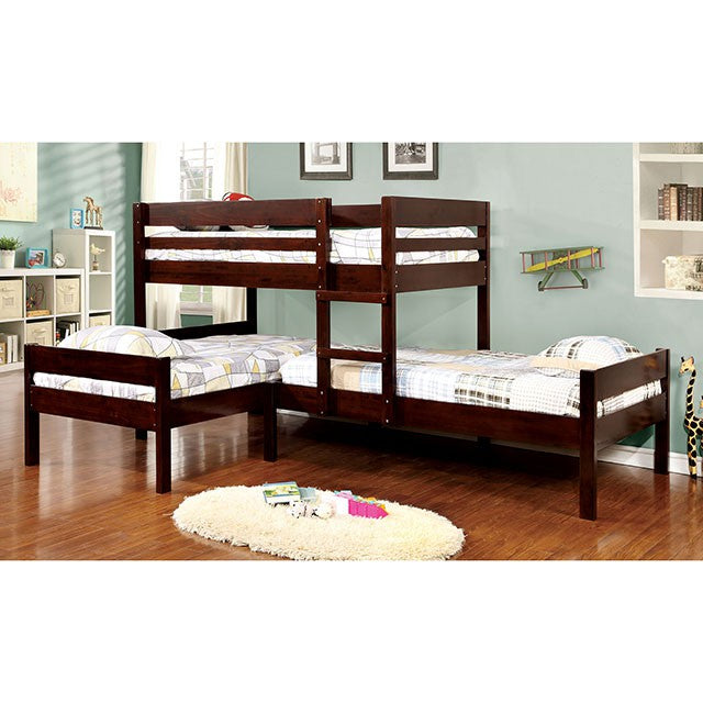 Ranford Twin/Twin/Twin Bunk Bed - Furniture Home Store (Hanford, CA)