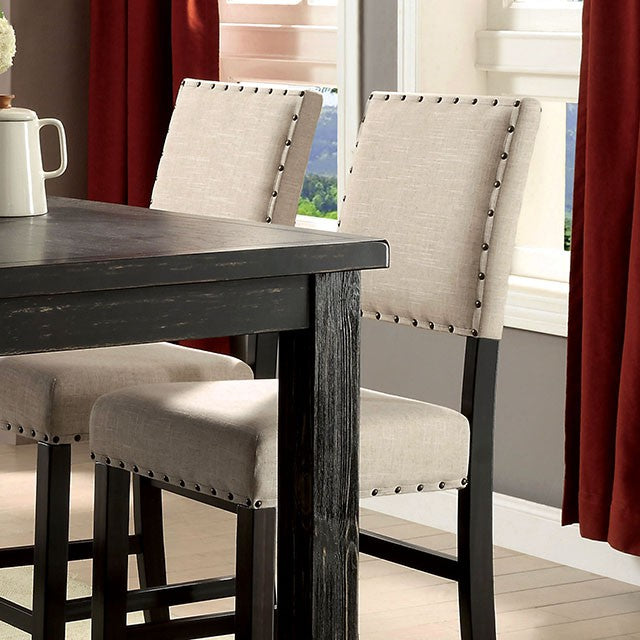 Sania 7 Pc Counter Ht Table Set Rustic - Furniture Home Store (Hanford, CA)