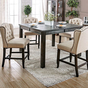 Sania 7 Pc Counter Ht Table Set Rustic - Furniture Home Store (Hanford, CA)