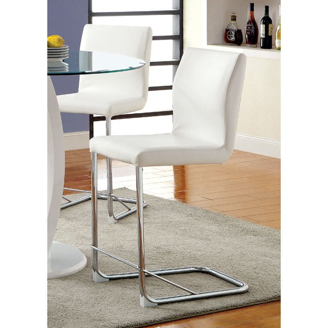LODIA II White Counter Ht. Chair - Furniture Home Store (Hanford, CA)