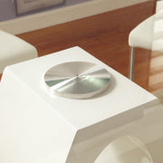 LODIA II White Round Counter Ht. Table - Furniture Home Store (Hanford, CA)