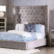 Rosabelle Bed Black, Grey, & Ivory - Furniture Home Store (Hanford, CA)