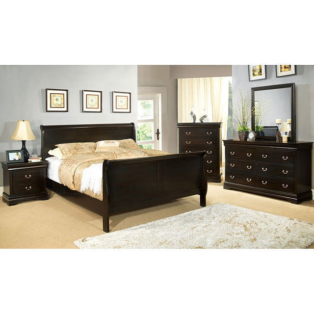 Louis Philippe E.King Bed - Furniture Home Store (Hanford, CA)