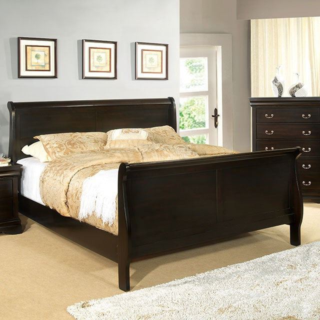 Louis Philippe E.King Bed - Furniture Home Store (Hanford, CA)