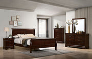 Louis Philippe Full, Twin, Full, & King Bed Black, Grey, Brown & White - Furniture Home Store (Hanford, CA)