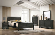 Louis Philippe Full, Twin, Full, & King Bed Black, Grey, Brown & White - Furniture Home Store (Hanford, CA)