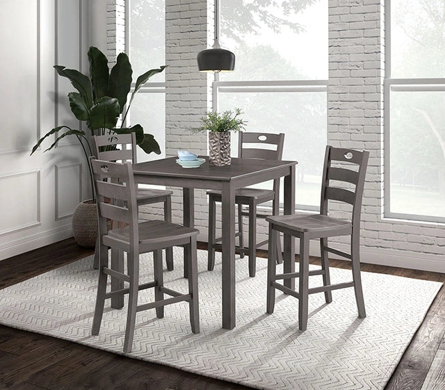 Lubbock 5 Pc. Counter Ht. Table Set - Furniture Home Store (Hanford, CA)