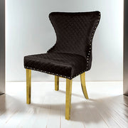 Portanova Gold Chair (2/CTN) - Furniture Home Store (Hanford, CA)