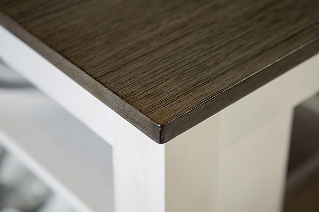 Lescles 3 Pc Counter Ht Set (1 Table + 2 Chairs) - Furniture Home Store (Hanford, CA)