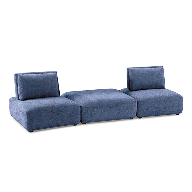 Stavanger 2-Seater w/ Square Ottoman - Furniture Home Store (Hanford, CA)