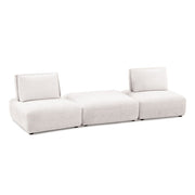 Stavanger 2-Seater w/ Square Ottoman - Furniture Home Store (Hanford, CA)