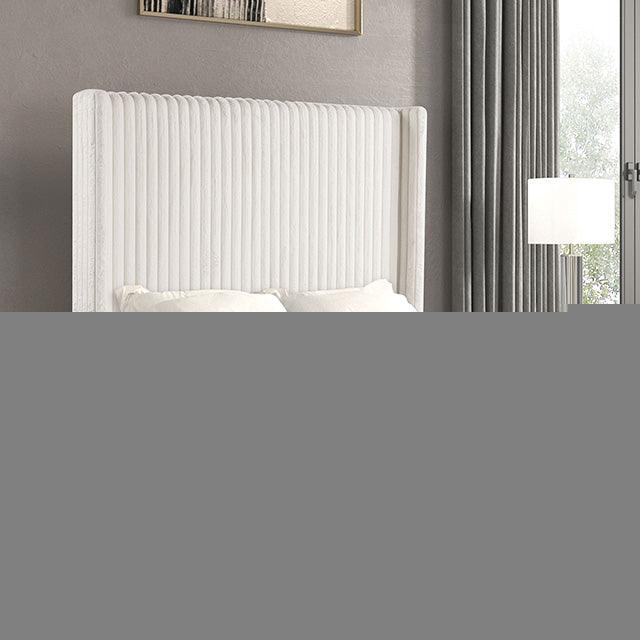 Cadwell E.King, Queen, & Full Bed White, Gray, & Black