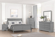 Louis Philippe Full, Twin, Full, & King Bed Black, Grey, Brown & White - Furniture Home Store (Hanford, CA)