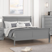 Louis Philippe Full, Twin, Full, & King Bed Black, Grey, Brown & White - Furniture Home Store (Hanford, CA)