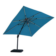 Sano 10 Ft Square Umbrella w/ Double Top w/ LED + 37" Large Base - Furniture Home Store (Hanford, CA)