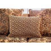 NICANOR Tan/Gold Love Seat - Furniture Home Store (Hanford, CA)