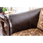 Quirino Tan/Dark Brown Sofa - Furniture Home Store (Hanford, CA)