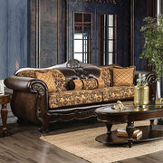 Quirino Tan/Dark Brown Sofa - Furniture Home Store (Hanford, CA)