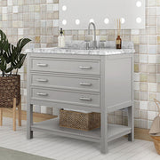 Reston Vanity with Top/ Sink - Furniture Home Store (Hanford, CA)